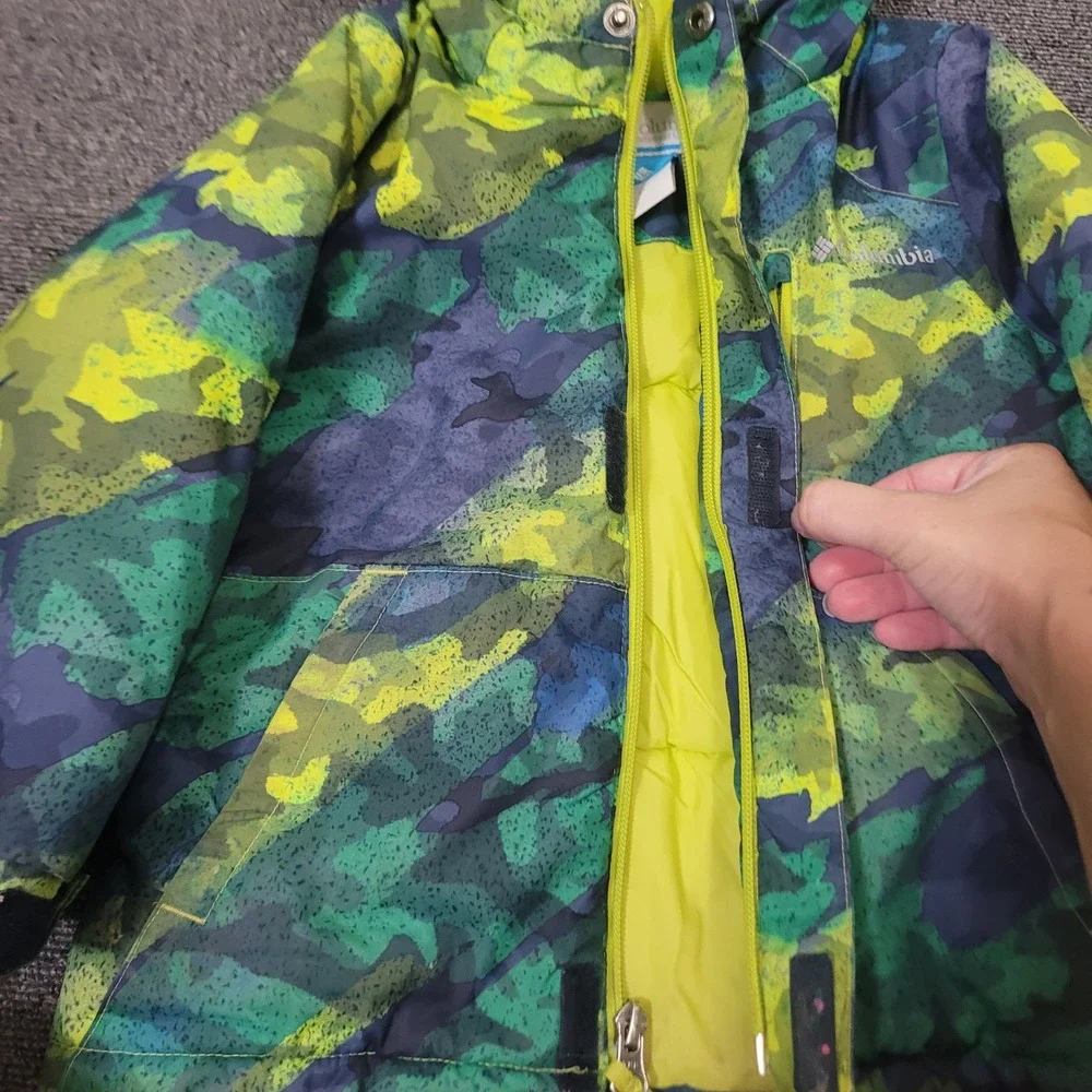 Columbia Size 3T Winter Jacket Toddler Boys Camo Hooded Puffer SD5022